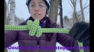 How to tie a Double Overhand Stopper Knot [upl. by Lane793]