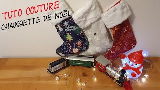 tuto couture chaussette de Noël [upl. by Otnas]