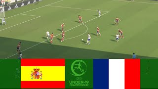 LIVE🔴 SPAIN vs FRANCE  FINAL  U19 EURO 2024 [upl. by Koorb587]