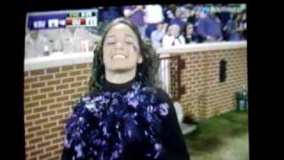 Kansas State Cheerleader on FSN during Halloween [upl. by Pierre]