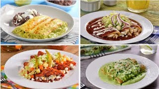 4 Recetas de Enchiladas Mexicanas [upl. by Yorztif]