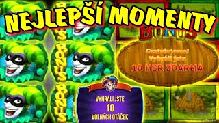 ❗❗ NEJLEPŠÍ MOMENTY ❗❗ BONUSY  MAX WINY  FREE SPINY 🤑🎉 [upl. by Kipper]