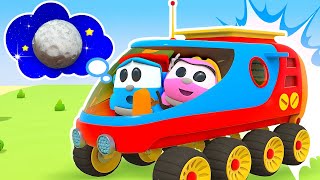 Leo wants to fly to the MOON Leo and friends build new vehicles for kids Cars cartoons for kids [upl. by Neelyad259]