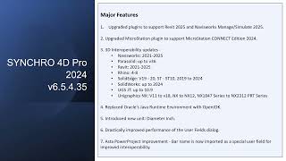 SYNCHRO 4D Pro 2024 ver 65435 release [upl. by Attesor]