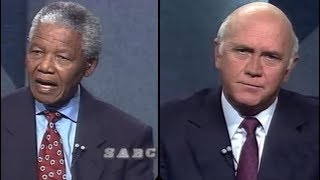 De Klerk Mandela preelection debate rebroadcast 14 April 2019 [upl. by Ury]