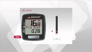 SIGMA SPORT  BC 812  Functions EN [upl. by Eskill]