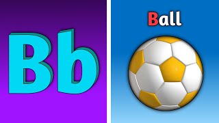 B for Ball alphabet song  ABC learning B for Ball  B for Ball phonics for kids [upl. by Agem]