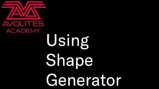 Using Shape Generator [upl. by Arihsak484]