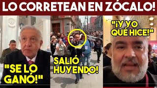 A HORAS DE ACABAR SEXENIO LO CORRETEAN EN ZÓCALO LE DICEN DE TODO CULPA A VICENTE ¿QUÉÉÉ [upl. by Stutsman]