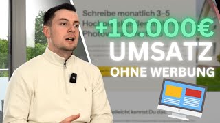 Erfolgsinterview Merian Becker 10000€ EXTRAUmsatz im Monat ORGANISCH durch optimierte Webseite [upl. by Fromma277]