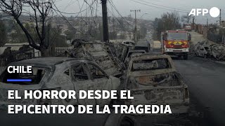 El horror desde el epicentro de la tragedia en Chile  AFP [upl. by Atirec]