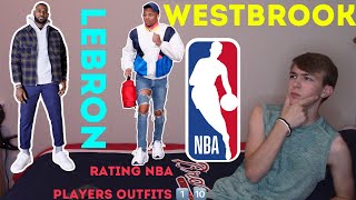 RATING NBA PLAYERS OUTFITS FROM 110 LEBRON RUSSELL WESTBROOK KD AND MORE [upl. by Anasor]