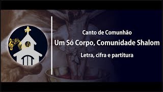 CANTO DE COMUNHÃO  Um só corpo Comunidade Shalom  Sugestão para 24° Domingo do Tempo Comum [upl. by Gnanmos807]