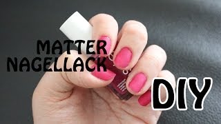 DIY Matter Nagellack  Lets Test [upl. by Veleda]