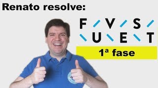 FUVEST 2018 1a fase A questão mais difícil da prova [upl. by Kwok]