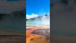 Geysers amp Hot Springs yellowstone nationalpark nature music hiking viralvideo travel geyser [upl. by Nibor]