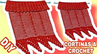 Cortinas para SALA tejidas a crochet fácil y rápido [upl. by Ayotac949]