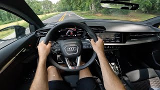 2024 Audi RS3 POV Drive Impressions and ASMR [upl. by Enitsirc]