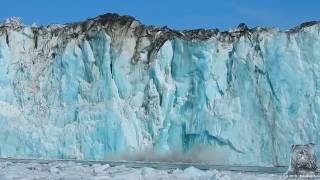 Columbia Glacier Calving  Valdez Alaska [upl. by Bergess]