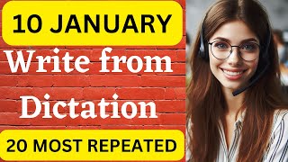 PTE Write From Dictation January 2024  Most Repeated [upl. by Hoj]