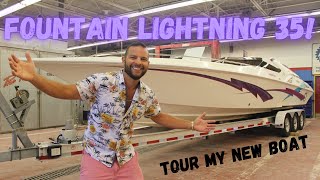 I bought my dream boat Fountain Lightning 35 offshore powerboat [upl. by Conny]