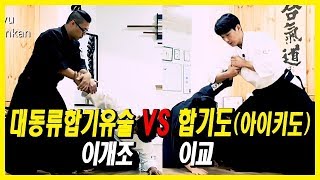 대동류 합기유술이개조 vs 합기도이교 기술 강좌 [upl. by Aztiray]