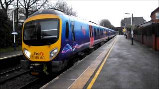 HD Class 185s departing Urmston [upl. by Satterlee]