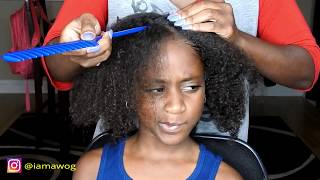 2D Twist wbeads  Kids Natural Hairstyles  IAMAWOG [upl. by Oirretno]