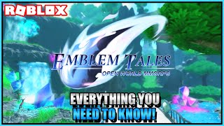 EVERYTHING YOU NEED TO KNOW ABOUT EMBLEM TALES  ROBLOX [upl. by Herwin598]