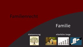 Familienrecht 8  Familie und Verwandtschaft [upl. by Yzzo]