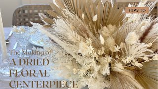 Whimsical Bleached Floral Centerpiece  How to Design [upl. by Wiltshire204]