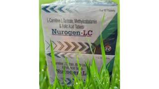 Nurogen LC Tablets LCarnitine LTartrate Methylcobalamin amp Folic Acid Tablets [upl. by Mima]