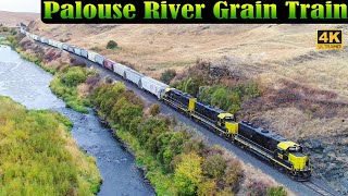 Scenic Palouse River Grain Train 4K  Short Segment  Sept 30 2018 [upl. by Ransome671]