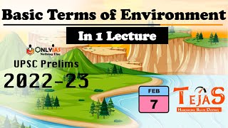 Environment and Ecology  Lecture 1  TEJAS Program  UPSC Prelims 2022 Crash Course [upl. by Suillenroc]