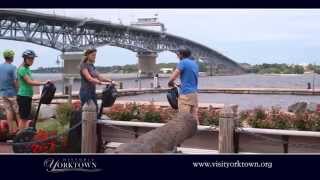 Patriot Tours and Provisions  Riverwalk Landing in Yorktown VA  The Vacation Channel [upl. by Adnocahs]