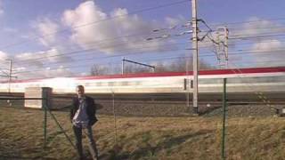 Thalys passing by at 300 kmh [upl. by Buke]