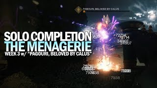 Solo The Menagerie Completion Week 3 Normal Mode Destiny 2 [upl. by Nugent]