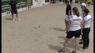 PETANQUE 12 finale Dames PPF  FRANCE vs MOROTTI [upl. by Nidraj206]