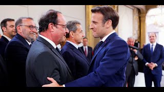 Réforme des institutions  Emmanuel Macron reçoit François Hollande à lÉlysée [upl. by Hedva513]