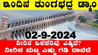 292024 ಇಂದಿನ ತುಂಗಭದ್ರ ಡ್ಯಾಮ್ ಮಟ್ಟ ಒಳಹರಿವು ಎಷ್ಟಿದೆ TB Dam Water level ‎‎BealertJob TBDam [upl. by Marrilee552]