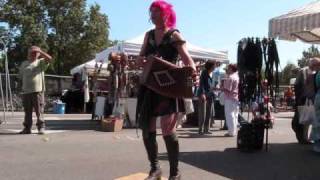 Renee de la Prade cotati accordion festival 2009 at accordion apocalypse booth [upl. by Ocirnor]