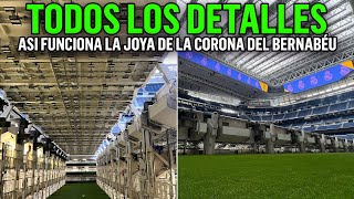 💥 MARAVILLAS de la INGENIERÍA ASÍ SE COLOCA el CÉSPED RETRÁCTIL del SANTIAGO BERNABÉU [upl. by Catt]