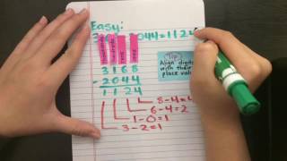 Lesson On Subtraction Four Digits  Elementary Math [upl. by Yllod603]