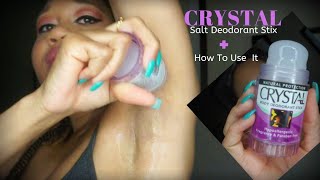 Crystal Salt Deodorant Stix  How To Use It  EuniyceMari [upl. by Ange636]