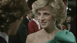 Princess Diana  Queen Mother  Royal Film Premier  A Passage to India  1985 [upl. by Aala]