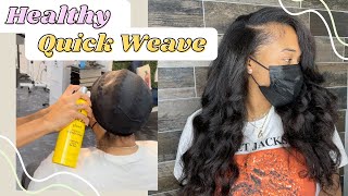 HOW TO Install Healthy Protective Quick Weave  Step by Step [upl. by Bowe511]