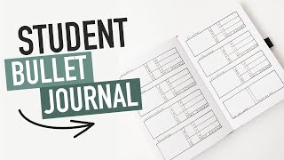 Bullet Journal PLAN WITH ME January 2018  Student Spreads  Spending Tracker amp More [upl. by Afital]