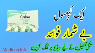 Cedrox BD 500mg Uses  Cedrox BD Tablet Side Effects  Cefadroxil 500mg Uses in UrduHindi [upl. by Nivak960]