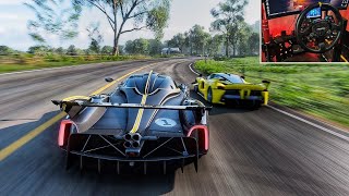 Most Intense Goliath Ever  Forza Horizon 5  Steering Wheel gameplay [upl. by Lynnet]