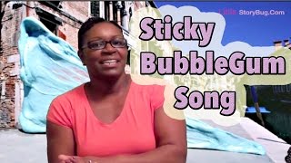 Sticky Bubble Gum Song for kids  Littlestorybug [upl. by Oeram]